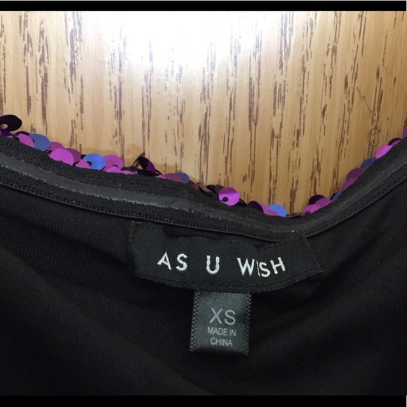 As U Wish Sequins Bling Party Dress XS Worn Once - Picture 5 of 8